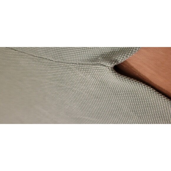 Mr P Polo Shirt Mens Large Green Sweater Knit Pullover Cotton Quiet Luxury - Picture 8 of 13